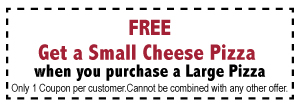 Free Small Pizza